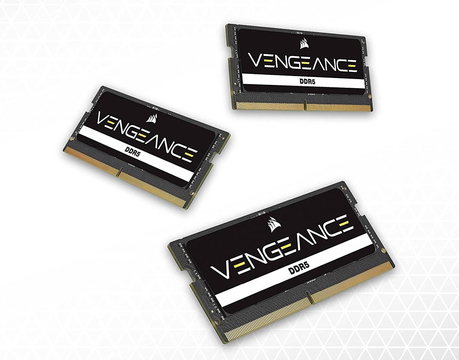 Pamięć do laptopa Corsair Vengeance, SODIMM, DDR5, 32 GB, 4800 MHz, CL40 (CMSX32GX5M1A4800C40)