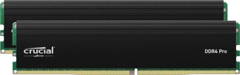 Pamięć Crucial Pro, DDR4, 32 GB, 3200MHz, CL22 (CP2K16G4DFRA32A)