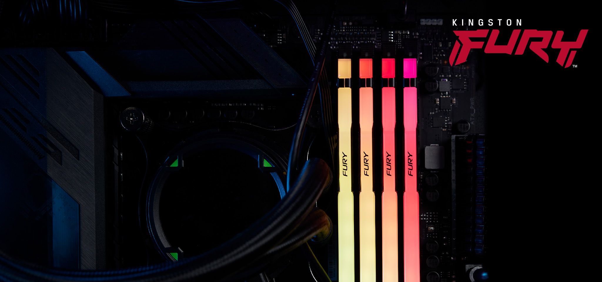 Pamięć Kingston Fury Beast RGB, DDR5, 8 GB, 5600MHz, CL36 (KF556C36BBEA-8)