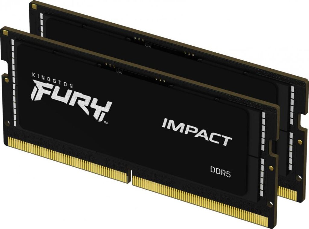 Pamięć do laptopa Kingston Fury Impact, SODIMM, DDR5, 64 GB, 4800 MHz, CL38 (KF548S38IBK2-64 )