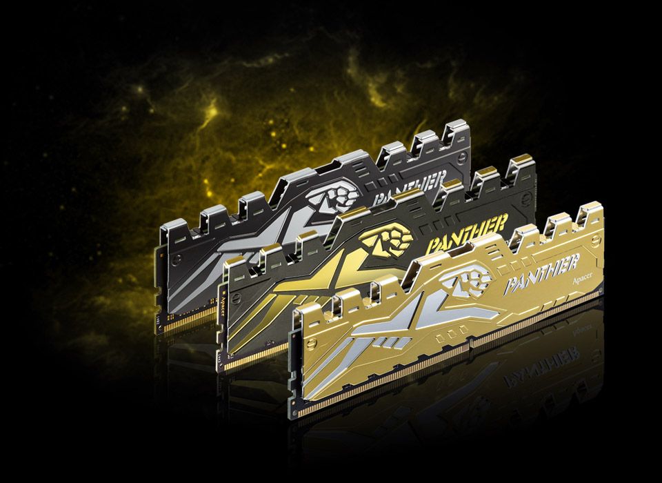 Pamięć Apacer Panther Gold, DDR4, 16 GB, 3200MHz, CL16 (AH4U16G32C28Y7GAA-2)