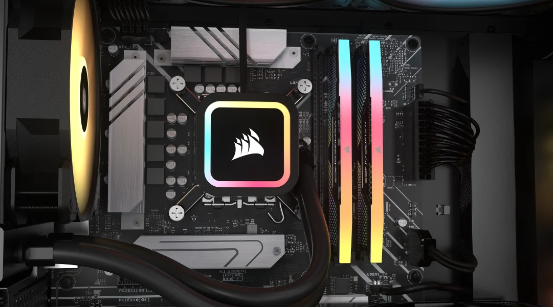 Pamięć Corsair Vengeance RGB, DDR5, 48 GB, 8000MHz, CL38 (CMHC48GX5M2X8000C38)