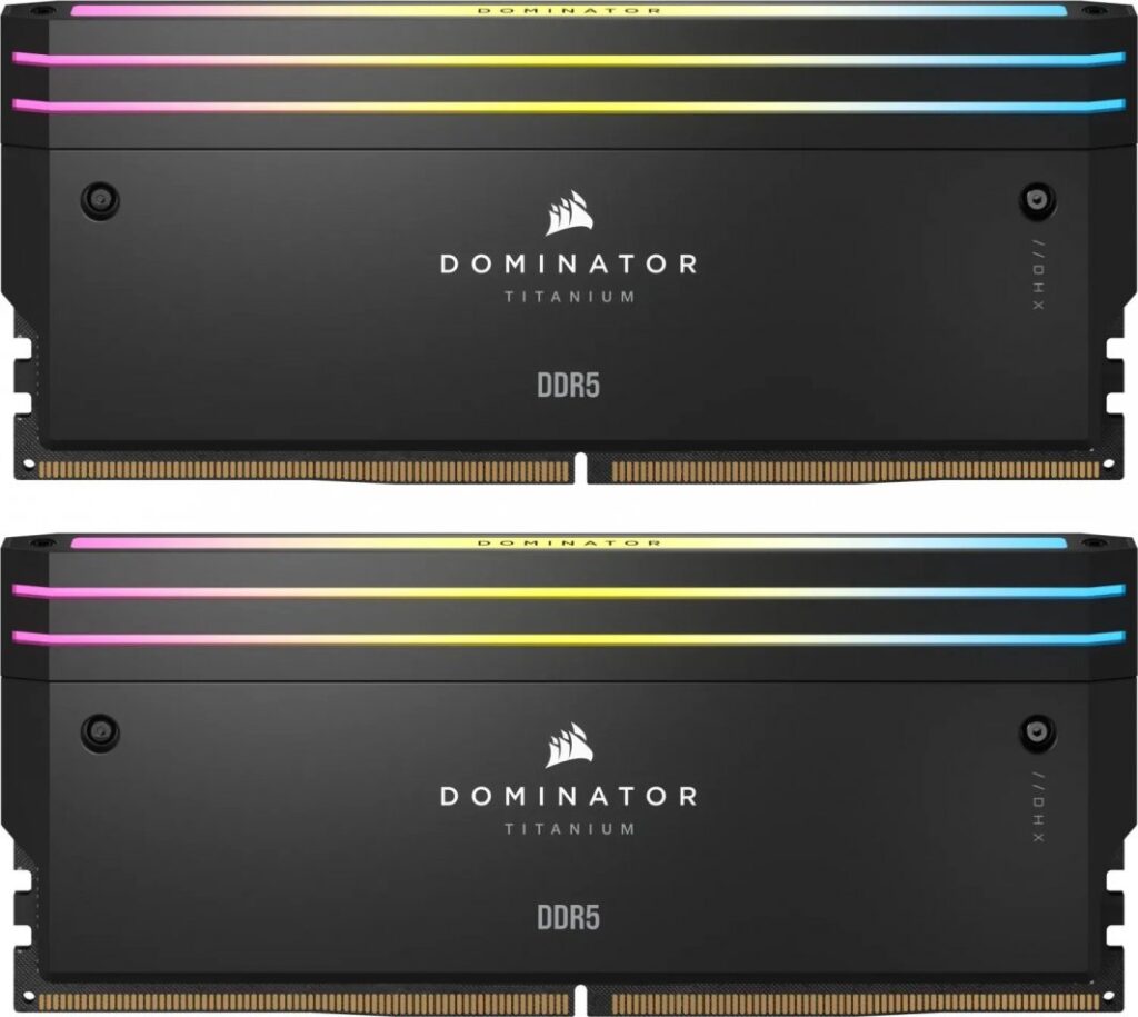 Pamięć Corsair Dominator Titanium RGB, DDR5, 48 GB, 7200MHz, CL36 (CMP48GX5M2X7200C36)