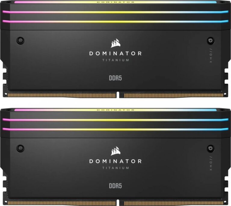 Pamięć Corsair Dominator Titanium RGB, DDR5, 48 GB, 7200MHz, CL36 (CMP48GX5M2X7200C36)