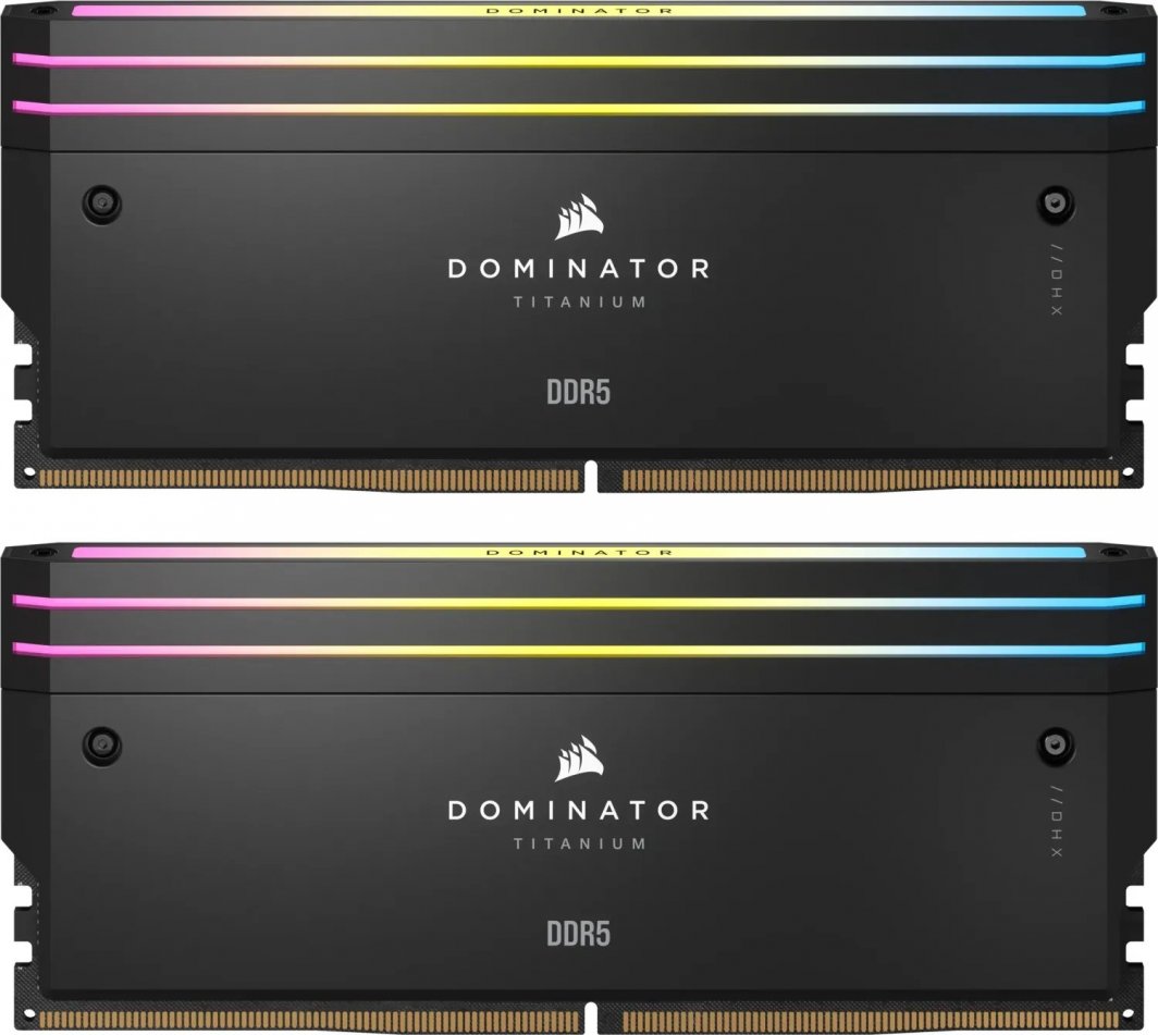Pamięć Corsair Dominator Titanium RGB, DDR5, 48 GB, 7200MHz, CL36 (CMP48GX5M2X7200C36)