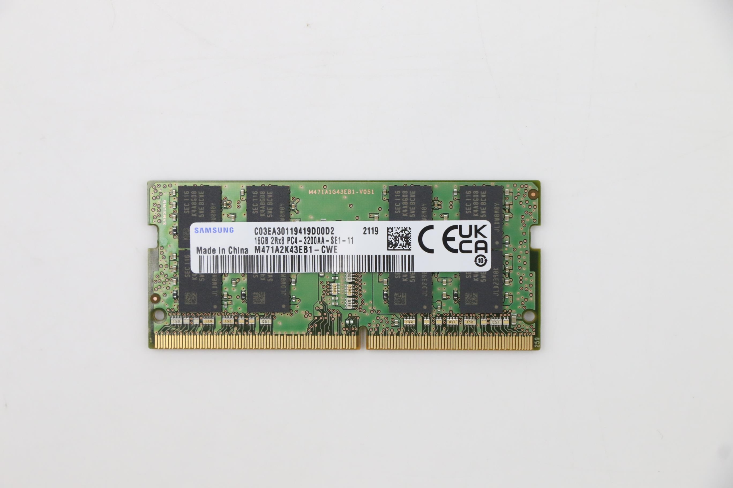 Pamięć do laptopa Lenovo SoDIMM 16GB 3200 (SoDIMM,16GB,DDR4,3200,Samsung)