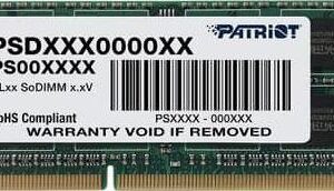 Pamięć do laptopa Patriot Signature, SODIMM, DDR3L, 4 GB, 1600 MHz, CL11 (PSD34G1600L2S)