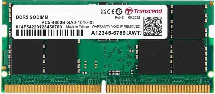 Pamięć do laptopa Transcend JetRam 16GB 4800MHz CL40 (JM4800ASE-16G)