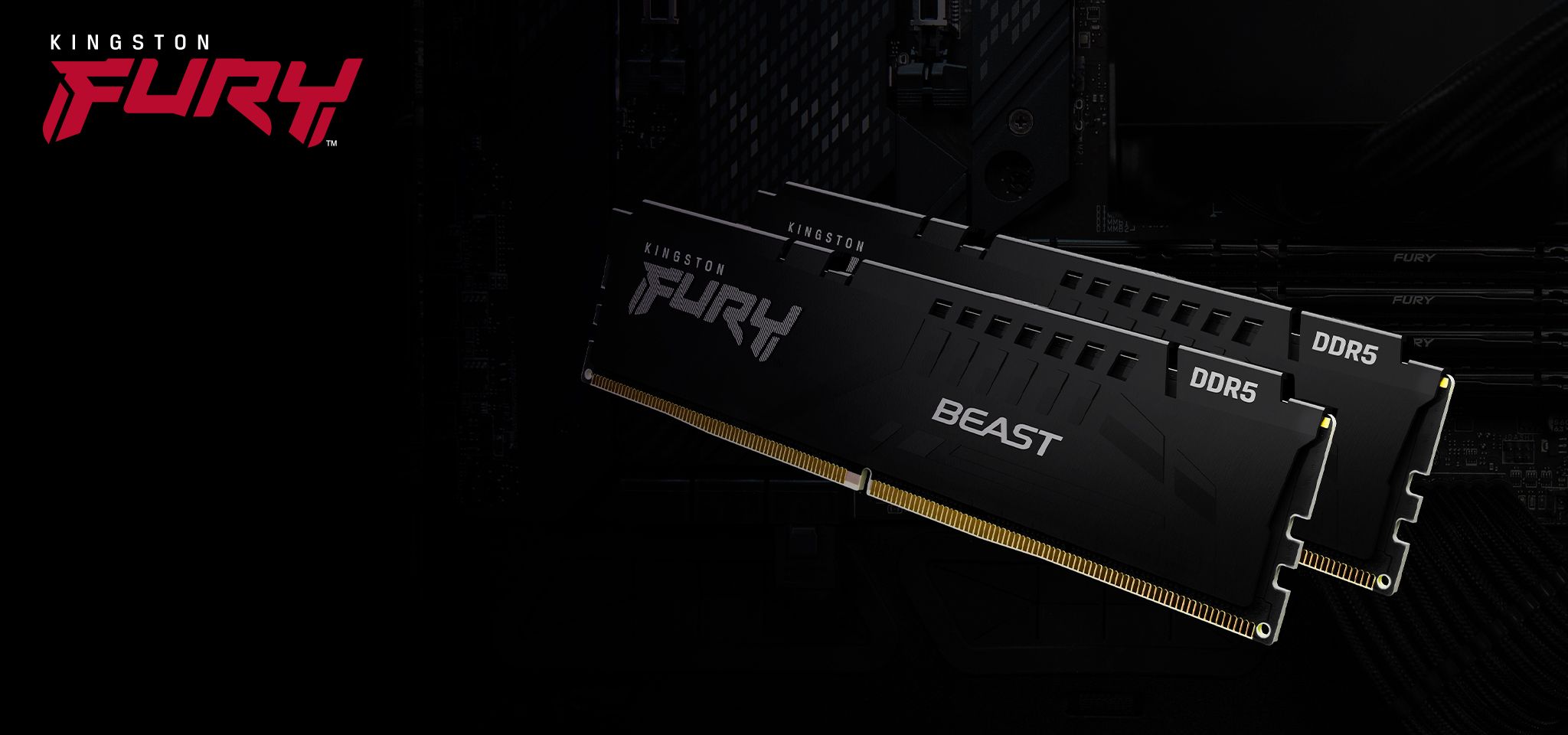 Pamięć Kingston Fury Beast, DDR5, 64 GB, 5600MHz, CL36 (KF556C36BBEK2-64)