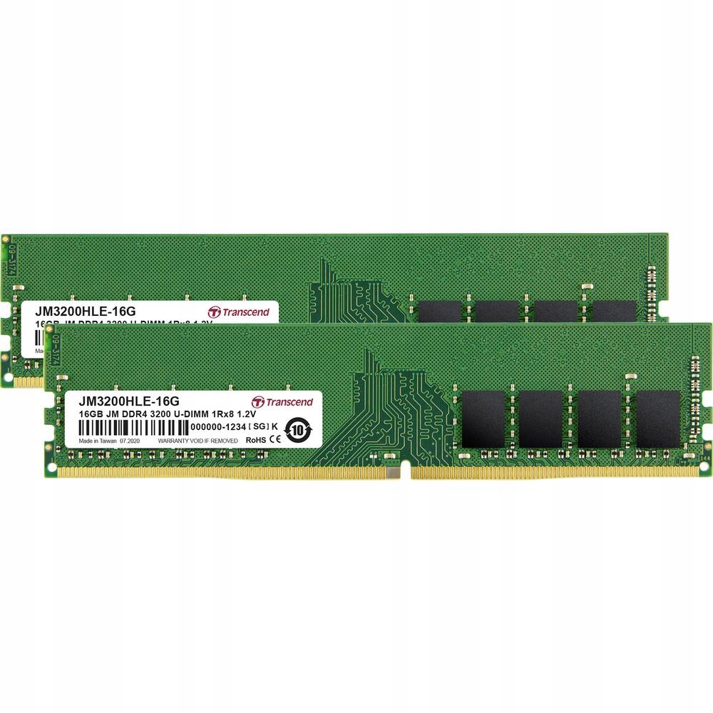 Pamięć Transcend JetRam, DDR4, 32 GB, 3200MHz, CL22 (JM3200HLE-32GK)
