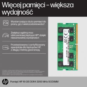 Pamięć do laptopa HP DDR4 SODIMM 16GB 3200 (8C4X9AA)