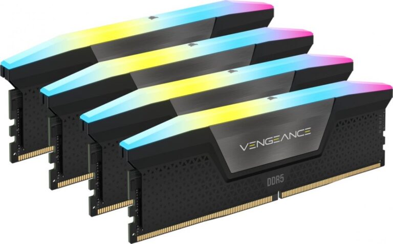 Pamięć Corsair Vengeance RGB, DDR5, 64 GB, 6600MHz, CL32 (CMH64GX5M4B6600C32)