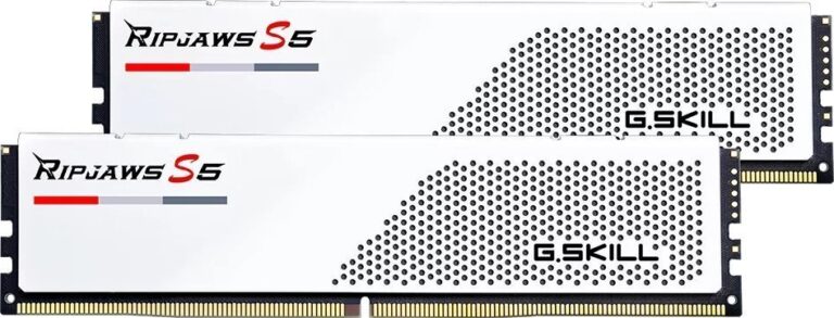 Pamięć G.Skill Ripjaws S5, DDR5, 96 GB, 5200MHz, CL40 (F5-5200J4040A48GX2-RS5W)