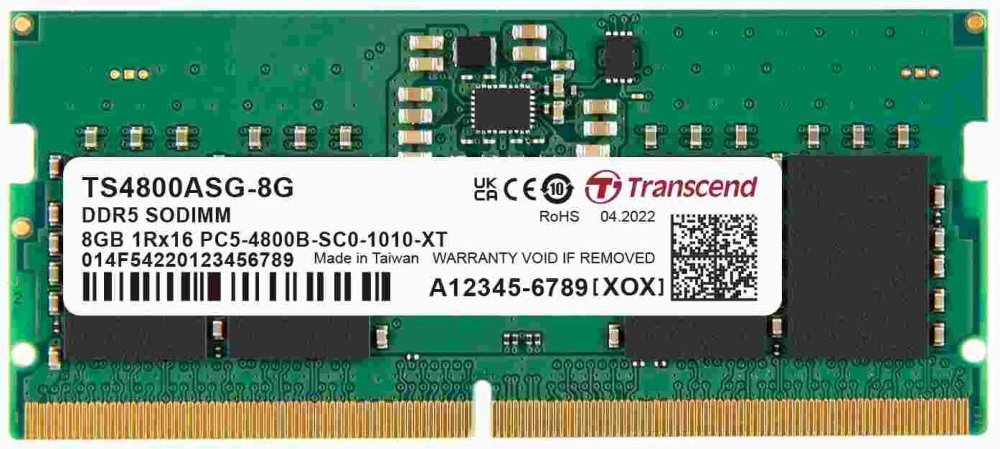 Pamięć do laptopa Transcend JetRam 8GB 4800MHz CL40 (JM4800ASG-8G)