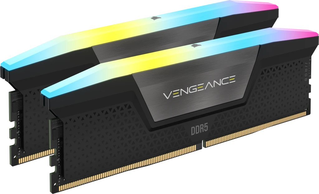 Pamięć Corsair Vengeance RGB, DDR5, 32 GB, 6000MHz, CL30 (CMH32GX5M2B6000C30)