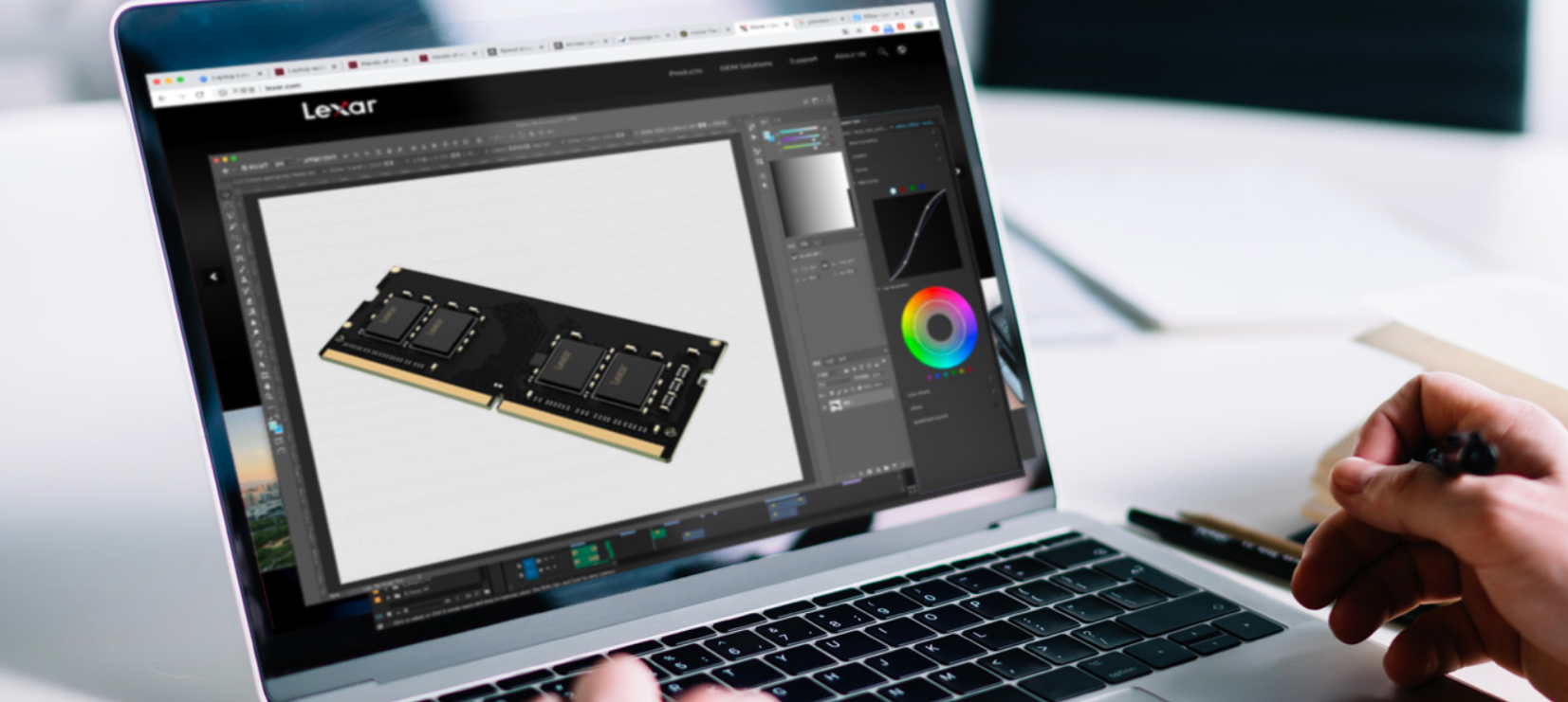 Pamięć do laptopa Lexar SODIMM, DDR4, 16 GB, 3200 MHz, CL22 (LD4AS016G-B3200GSST)