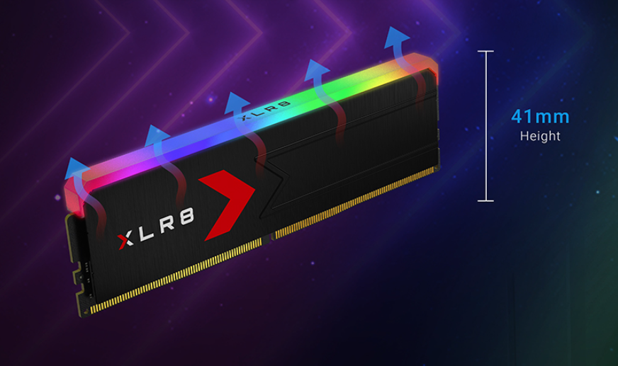 Pamięć PNY XLR8 RGB, DDR5, 32 GB, 6000MHz, CL36 (MD32GK2D5600036XRGB)