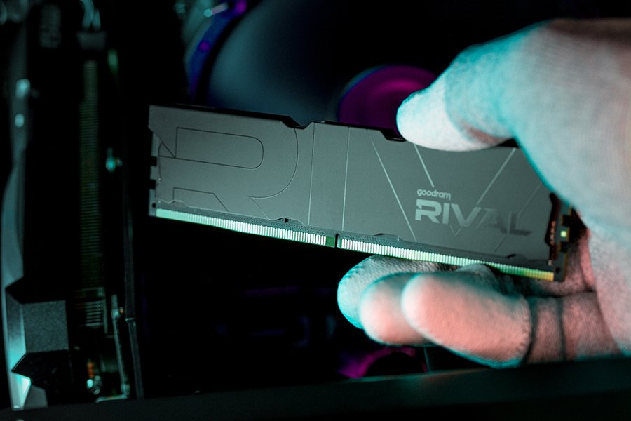 Pamięć GoodRam Rival Deep Black, DDR4, 16 GB, 3600MHz, CL18 (GGDKD4-36VL18/16G)