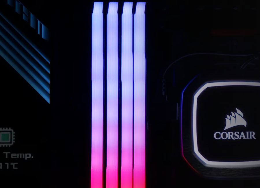 Pamięć Corsair Vengeance RGB PRO SL, DDR4, 16 GB, 3200MHz, CL16 (CMH16GX4M2E3200C16W)