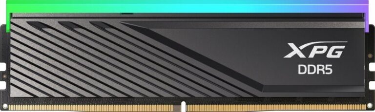 Pamięć ADATA XPG Lancer Blade RGB, DDR5, 16 GB, 6000MHz, CL48 (AX5U6000C4816G-SLABRBK)