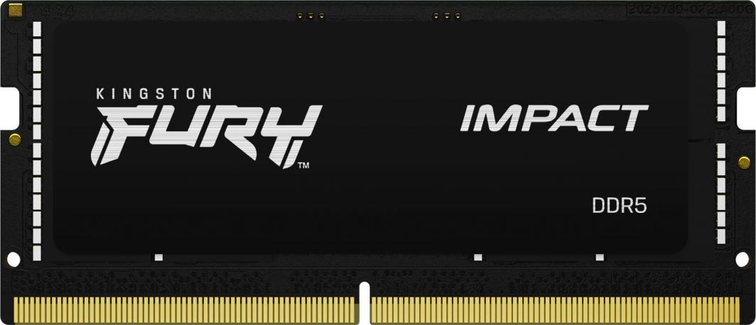 Pamięć do laptopa Kingston Fury Impact, SODIMM, DDR5, 32 GB, 4800 MHz, CL38 (KF548S38IB-32 )