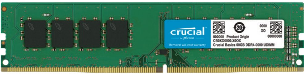 Pamięć Crucial CB8GU3200 moduł pamięci 4 GB 1 x 4 GB DDR4 3200 MT/s
