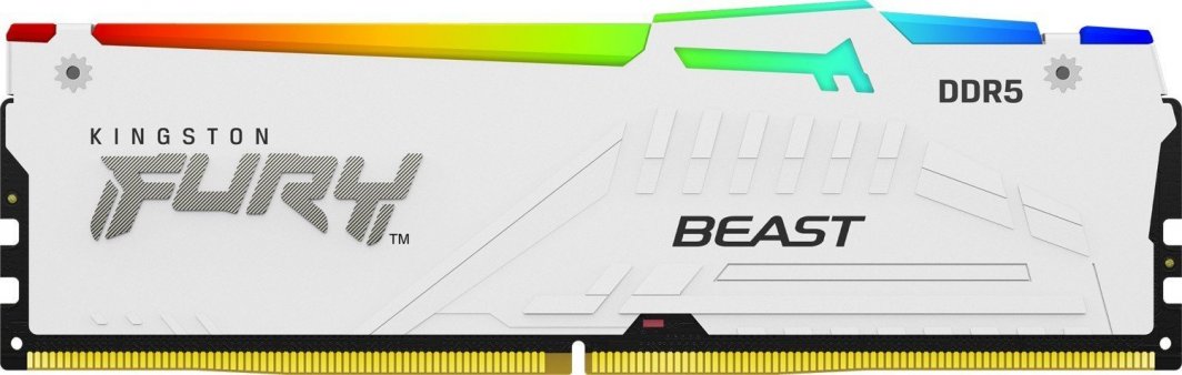 Pamięć Kingston Fury Beast RGB, DDR5, 16 GB, 6400MHz, CL32 (KF564C32BWEA-16)