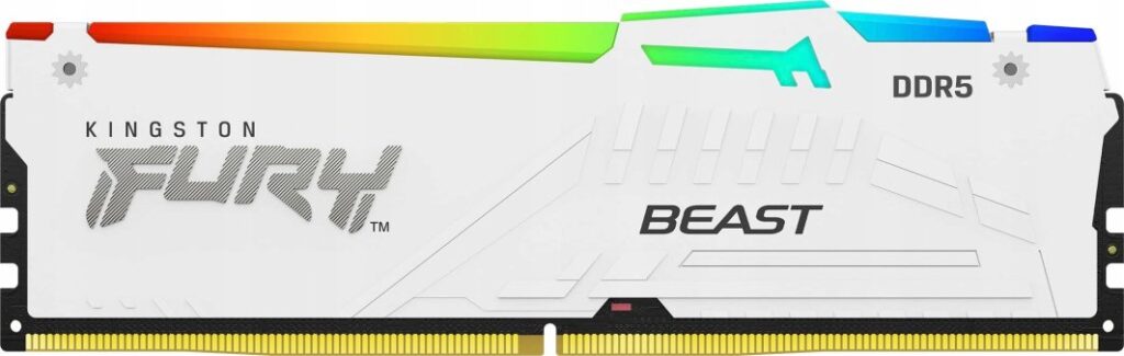 Pamięć Kingston Fury Beast RGB, DDR5, 32 GB, 6000MHz, CL30 (KF560C30BWEA-32)