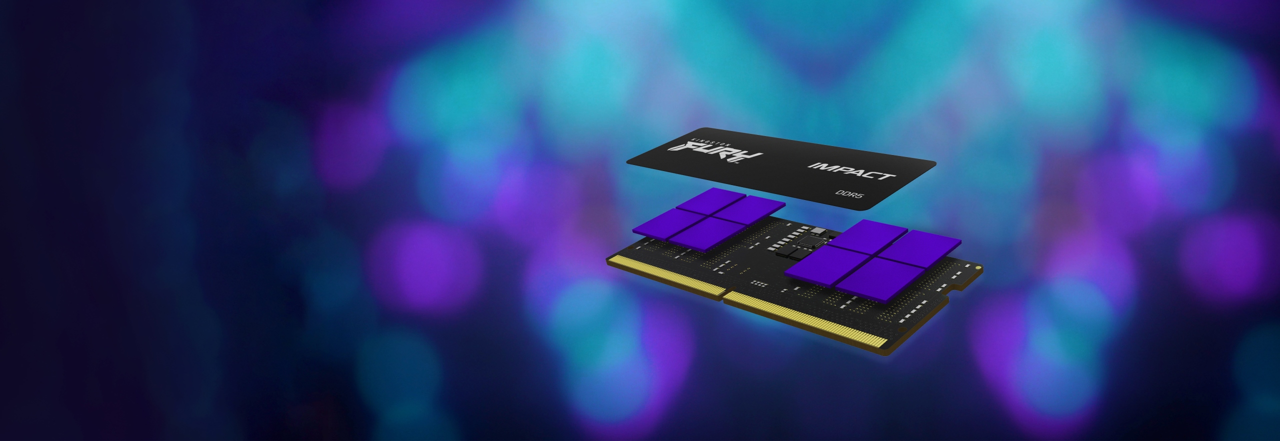 Pamięć do laptopa Kingston Fury Impact, SODIMM, DDR5, 16 GB, 6000 MHz, CL38 (KF564S38IB-16)