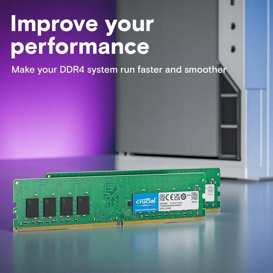 Pamięć Crucial DDR4, 16 GB, 3200MHz, CL22 (CT2K8G4DFRA32A)