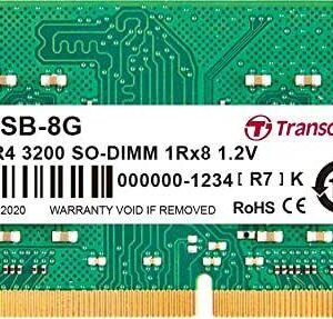 Pamięć do laptopa Transcend JetRam, SODIMM, DDR4, 8 GB, 3200 MHz, CL22 (JM3200HSB-8G)