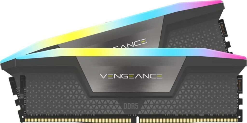 Pamięć Corsair Vengeance RGB, DDR5, 64 GB, 5600MHz, CL40 (CMH64GX5M2D5600Z40)