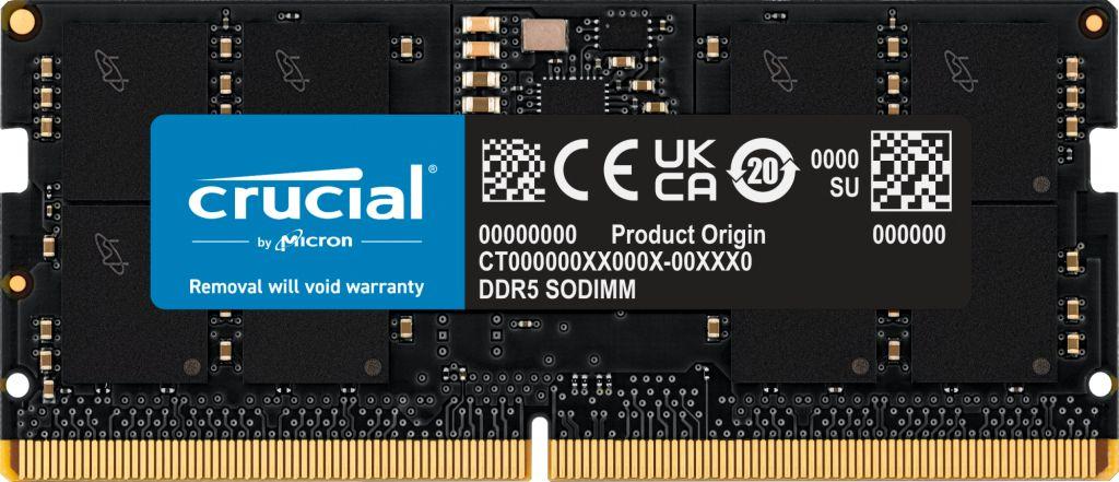 Pamięć do laptopa Crucial SODIMM, DDR5, 16 GB, 4800 MHz, CL40 (CT16G48C40S5)