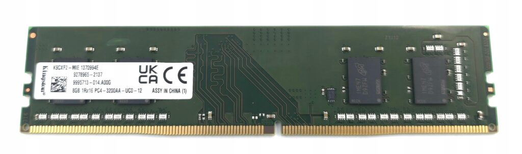 Pamięć Kingston Technology ValueRAM moduł pamięci 8 GB 1 x 8 GB DDR4 288-pin DIMM (KVR32N22S6/8BK)