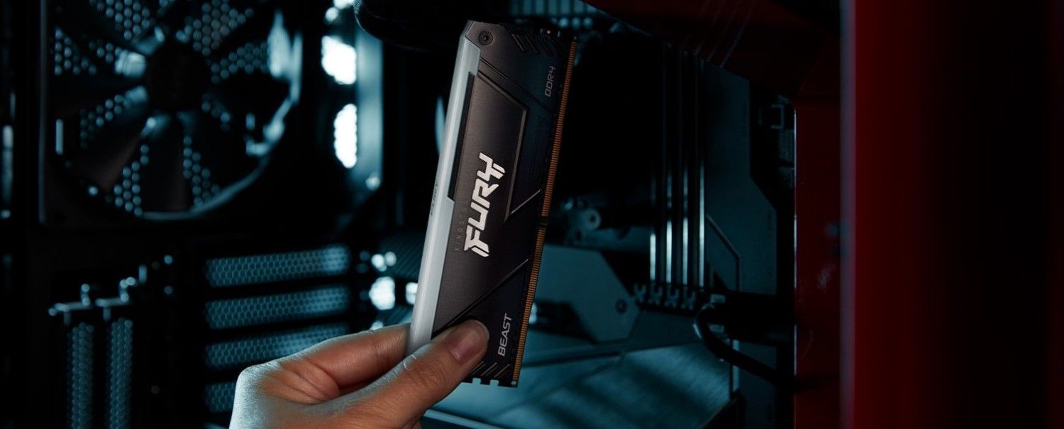 Pamięć Kingston Fury Beast RGB, DDR4, 64 GB, 3600MHz, CL18 (KF436C18BB2AK2/64)