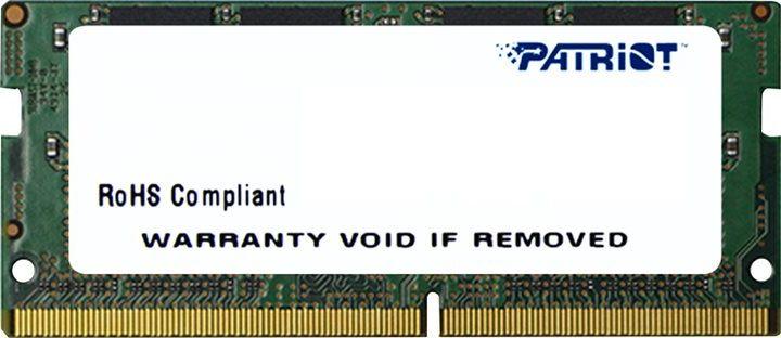 Pamięć do laptopa Patriot Signature, SODIMM, DDR4, 16 GB, 2666 MHz, CL19 (PSD416G266681S)