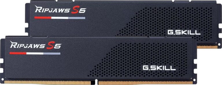 Pamięć G.Skill Ripjaws S5, DDR5, 32 GB, 6800MHz, CL34 (F5-6800J3445G16GX2-RS5K)