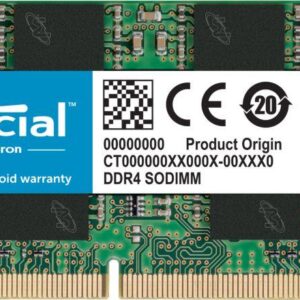Pamięć do laptopa Crucial SODIMM, DDR4, 16 GB, 3200 MHz, CL22 (CT16G4SFRA32A)