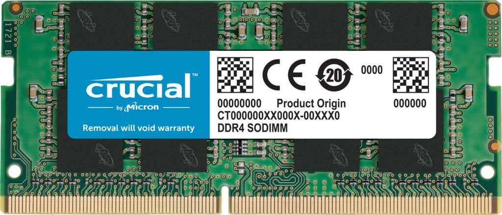 Pamięć do laptopa Crucial SODIMM, DDR4, 16 GB, 3200 MHz, CL22 (CT16G4SFRA32A)