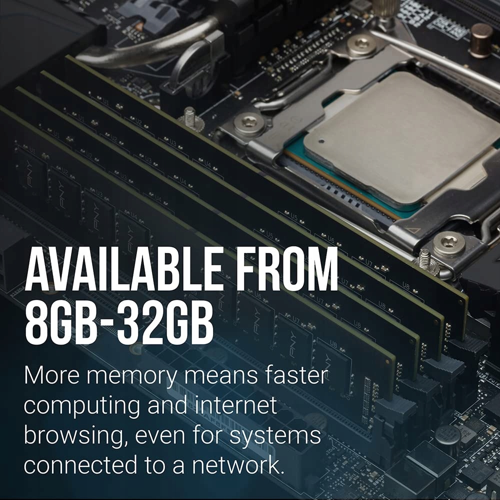 Pamięć PNY Performance, DDR4, 16 GB, 3200MHz, CL22 (MD16GSD43200-TB)