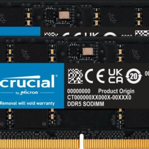 Pamięć do laptopa Crucial SODIMM, DDR5, 64 GB, 4800 MHz, CL40 (CT2K32G48C40S5)