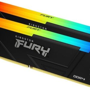 Pamięć Kingston Fury Beast RGB, DDR4, 16 GB, 3600MHz, CL17 (KF436C17BB2AK2/16)