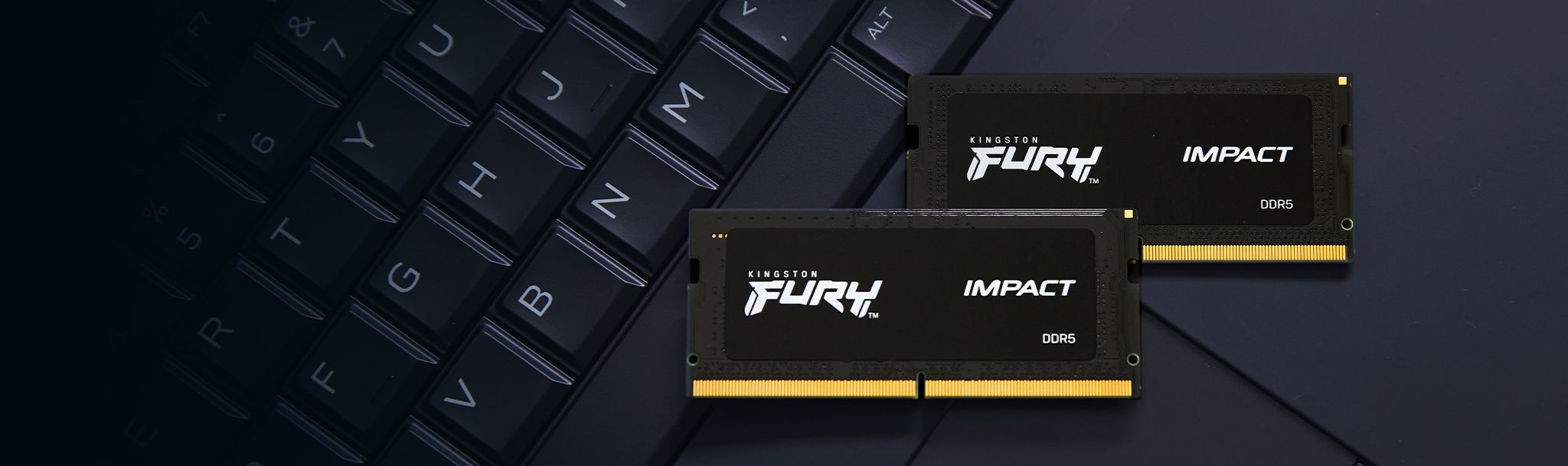 Pamięć do laptopa Kingston Fury Impact, SODIMM, DDR5, 64 GB, 4800 MHz, CL38 (KF548S38IBK2-64 )