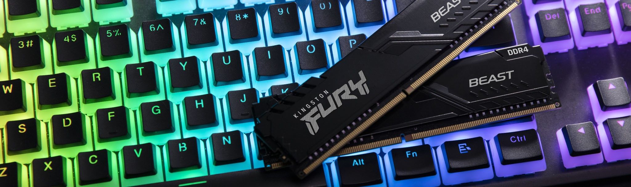 Pamięć Kingston Fury Beast, DDR4, 16 GB, 3600MHz, CL17 (KF436C17BBK2/16)