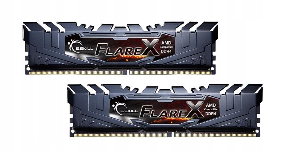 Pamięć G.Skill Flare X, DDR4, 16 GB, 3200MHz, CL16 (F4-3200C16D-16GFX)