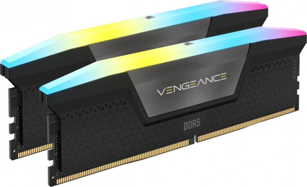 Pamięć Corsair Vengeance RGB, DDR5, 32 GB, 6400MHz, CL36 (CMH32GX5M2B6400C36)