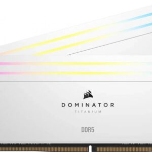 Pamięć Corsair Dominator Titanium RGB, DDR5, 48 GB, 7200MHz, CL36 (CMP48GX5M2X7200C36W)