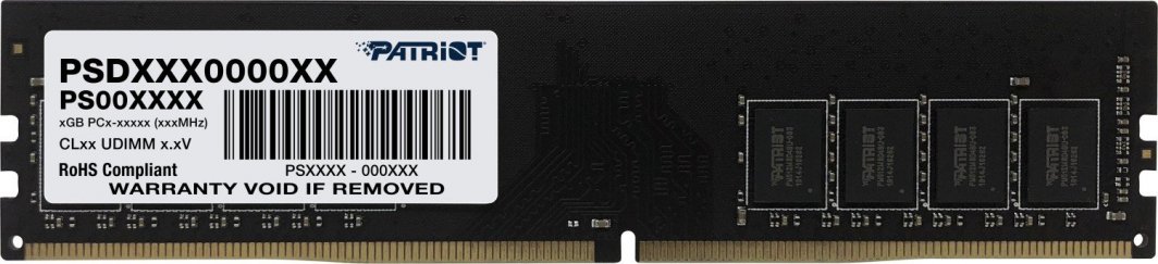 Pamięć Patriot Signature, DDR4, 8 GB, 3200MHz, CL22 (PSD48G32002)