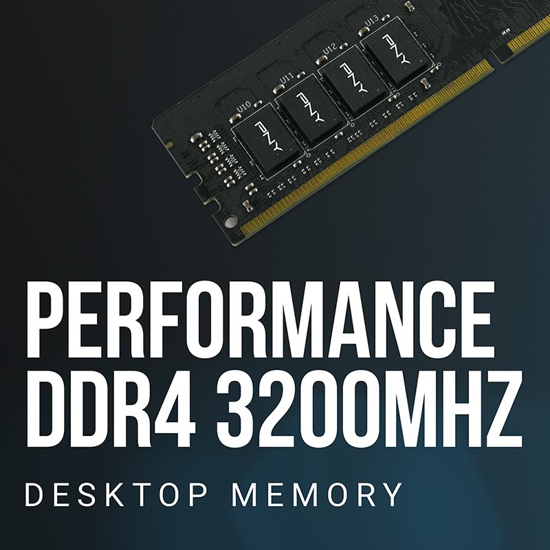 Pamięć PNY Performance, DDR4, 16 GB, 3200MHz, CL22 (MD16GSD43200-TB)