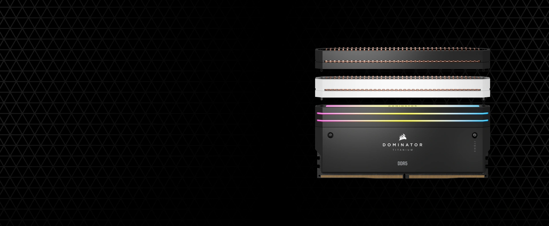 Pamięć Corsair Dominator Titanium RGB, DDR5, 48 GB, 7200MHz, CL36 (CMP48GX5M2X7200C36)
